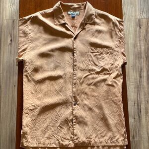 Men’s 100% Silk Camp Button Up Shirt Tommy Bahama